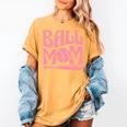 Baseball Mom Pride Heart And Bat Love Game Day Women's Comfort Colors T-Shirt Mustard Baseball Mom Pride Heart And Bat Love Game Day Women's Comfort Colors T-Shirt Mustard