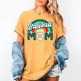 Baseball Mom Rainbow Game Day Women's Comfort Colors T-Shirt Mustard Baseball Mom Rainbow Game Day Women's Comfort Colors T-Shirt Mustard