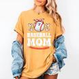 Baseball Mom Shirt Mama Women Baseball Shirt For Women's Comfort Colors T-Shirt Mustard