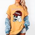 Baseball Mom Skull Sports Skeleton Women's Comfort Colors T-Shirt Mustard