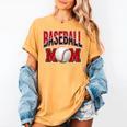 Baseball Mom Sports Red Women's Comfort Colors T-Shirt Mustard Baseball Mom Sports Red Women's Comfort Colors T-Shirt Mustard