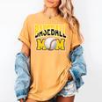 Baseball Mom Sports Mom Yellow Women's Comfort Colors T-Shirt Mustard