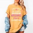 Baseball Mom -This Is What Basketball Mom Looks Like Women's Comfort Colors T-Shirt Mustard