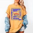 Baseball Mom Traits For Great Mothers Grey And Blue Women's Comfort Colors T-Shirt Mustard Baseball Mom Traits For Great Mothers Grey And Blue Women's Comfort Colors T-Shirt Mustard