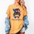 Baseball Mom USA American Flag 4th Of July Women's Comfort Colors T-Shirt Mustard Baseball Mom USA American Flag 4th Of July Women's Comfort Colors T-Shirt Mustard
