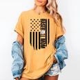 Baseball Mom USA Flag Baseball Mama Day Vibes Mama Women's Comfort Colors T-Shirt Mustard