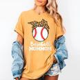 Baseball MomMom Baseball Player Leopard Mom Mom Women's Comfort Colors T-Shirt Mustard