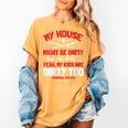 Baseball Moms My Kids Are Dirty Too Women's Comfort Colors T-Shirt Mustard Baseball Moms My Kids Are Dirty Too Women's Comfort Colors T-Shirt Mustard