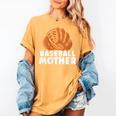Baseball Mother Lover Baseballer Player Match Baseball Mom Women's Comfort Colors T-Shirt Mustard