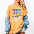 Baseball Player 100 Days Of School Sports Ice Cream Drip Premium Tri-Blend Women's Comfort Colors T-Shirt Mustard