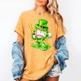 Baseball Player Ice Cream Drip Shamrocks St Patrick's Day Women's Comfort Colors T-Shirt Mustard Baseball Player Ice Cream Drip Shamrocks St Patrick's Day Women's Comfort Colors T-Shirt Mustard
