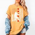 Baseball Silhouette Heart USA Flag Hearts American Boys Kids Women's Comfort Colors T-Shirt Mustard Baseball Silhouette Heart USA Flag Hearts American Boys Kids Women's Comfort Colors T-Shirt Mustard