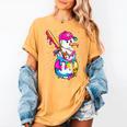 Baseball Snowman Drip Christmas Baseball Boys Men Kids Women's Comfort Colors T-Shirt Mustard Baseball Snowman Drip Christmas Baseball Boys Men Kids Women's Comfort Colors T-Shirt Mustard