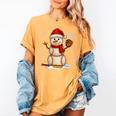 Baseball Snowman Merry Christmas Holiday Sports Xmas Pajamas Women's Comfort Colors T-Shirt Mustard Baseball Snowman Merry Christmas Holiday Sports Xmas Pajamas Women's Comfort Colors T-Shirt Mustard