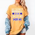 BASEBALL STAR MOM Sporty Design For Proud Baseball Moms Women's Comfort Colors T-Shirt Mustard