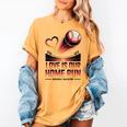 Baseball Valentine Forever On Deck For You Women's Comfort Colors T-Shirt Mustard Baseball Valentine Forever On Deck For You Women's Comfort Colors T-Shirt Mustard