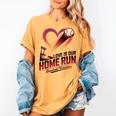 Baseball Valentine Love Is Our Home Run Apparel Women's Comfort Colors T-Shirt Mustard Baseball Valentine Love Is Our Home Run Apparel Women's Comfort Colors T-Shirt Mustard