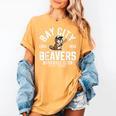 Bay City Beavers Baseball Club Estd 1913 Women's Comfort Colors T-Shirt Mustard Bay City Beavers Baseball Club Estd 1913 Women's Comfort Colors T-Shirt Mustard