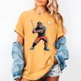 Bigfoot Playing Baseball Boys Kids Men Baseball Player Women's Comfort Colors T-Shirt Mustard Bigfoot Playing Baseball Boys Kids Men Baseball Player Women's Comfort Colors T-Shirt Mustard
