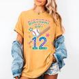 Birthday Boy 12th Birthday Baseball Women's Comfort Colors T-Shirt Mustard