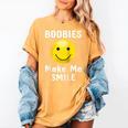 Boobies Make Me Smile Mardi Gras Raglan Baseball Tee Women's Comfort Colors T-Shirt Mustard Boobies Make Me Smile Mardi Gras Raglan Baseball Tee Women's Comfort Colors T-Shirt Mustard