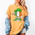 Boys St Patricks Day Kids Baseball Player Ice Cream Drip Women's Comfort Colors T-Shirt Mustard Boys St Patricks Day Kids Baseball Player Ice Cream Drip Women's Comfort Colors T-Shirt Mustard