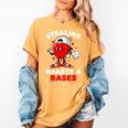Boys Valentines Baseball Drip Icecream Stealing Hearts Kids Women's Comfort Colors T-Shirt Mustard