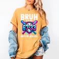 Bruh It's My 67 33 Days Of School Baseball 100 Days Smarter Women's Comfort Colors T-Shirt Mustard Bruh It's My 67 33 Days Of School Baseball 100 Days Smarter Women's Comfort Colors T-Shirt Mustard