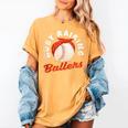Busy Raising Ballers Baseball Mom Sons Women's Comfort Colors T-Shirt Mustard
