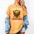 My Christmas Baseball Pajama Helmet Santa Xmas Men Boys Women's Comfort Colors T-Shirt Mustard
