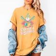 Coffee And Baseball Baseball Player Women's Comfort Colors T-Shirt Mustard Coffee And Baseball Baseball Player Women's Comfort Colors T-Shirt Mustard