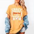 Crazy Proud Always Loud Baseball Mom Mother's Day Women's Comfort Colors T-Shirt Mustard