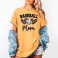 Custom Baseball Mom Number 18 Heart For Mom Women's Comfort Colors T-Shirt Mustard Custom Baseball Mom Number 18 Heart For Mom Women's Comfort Colors T-Shirt Mustard