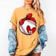Custom Baseball Mom Number 25 Heart For Mom Mommy Women's Comfort Colors T-Shirt Mustard Custom Baseball Mom Number 25 Heart For Mom Mommy Women's Comfort Colors T-Shirt Mustard