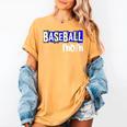 Custom Hustle Tball Tee Ball Womens Baseball Mom Women's Comfort Colors T-Shirt Mustard
