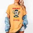 Cute Baseball Fan Weekend Forecast Change Of Beer And Hotdog Women's Comfort Colors T-Shirt Mustard
