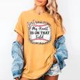 Cute Baseball Mom My Heart On That Field Sister Girl Toddler Women's Comfort Colors T-Shirt Mustard
