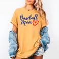 Cute Baseball Mom Heart Matching Mama Mother's Day Women's Women's Comfort Colors T-Shirt Mustard