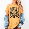 I Dislike Baseball Pants Softball Tball Baseball Mom Women's Comfort Colors T-Shirt Mustard