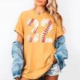 Distressed Baseball Number 32 Jersey Uniform Player Fan Women's Comfort Colors T-Shirt Mustard Distressed Baseball Number 32 Jersey Uniform Player Fan Women's Comfort Colors T-Shirt Mustard