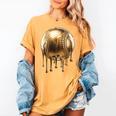 Dripping Gold Drip Baseball Game Day Player Coach Baller Women's Comfort Colors T-Shirt Mustard