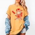 Drippy Baseball Mascot Valentine Heart Glasses Cartoon Women's Comfort Colors T-Shirt Mustard Drippy Baseball Mascot Valentine Heart Glasses Cartoon Women's Comfort Colors T-Shirt Mustard