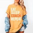Eat Sleep Coach Repeat Shirt Men Women Baseball Lover Women's Comfort Colors T-Shirt Mustard
