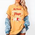 My Favorite Baseball Player Calls Me Mimi For Baseball Mom Women's Comfort Colors T-Shirt Mustard My Favorite Baseball Player Calls Me Mimi For Baseball Mom Women's Comfort Colors T-Shirt Mustard
