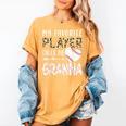 My Favorite Player Calls Me Granna Baseball Leopard Women's Comfort Colors T-Shirt Mustard
