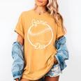 Game Day Baseball Mom Women's Comfort Colors T-Shirt Mustard Game Day Baseball Mom Women's Comfort Colors T-Shirt Mustard