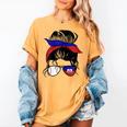Haitian Baseball Mom Haiti Flag Baseball Girl Women's Comfort Colors T-Shirt Mustard
