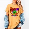 Halloween Baseball Ice Cream Drip Boys Girls Youth Women's Comfort Colors T-Shirt Mustard Halloween Baseball Ice Cream Drip Boys Girls Youth Women's Comfort Colors T-Shirt Mustard