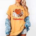 Happy Valentine’s Basketball Football Valentine Baseball Women's Comfort Colors T-Shirt Mustard Happy Valentine’s Basketball Football Valentine Baseball Women's Comfort Colors T-Shirt Mustard
