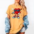 Heart Love Baseball Valentine Outfit Men Boy Women's Comfort Colors T-Shirt Mustard